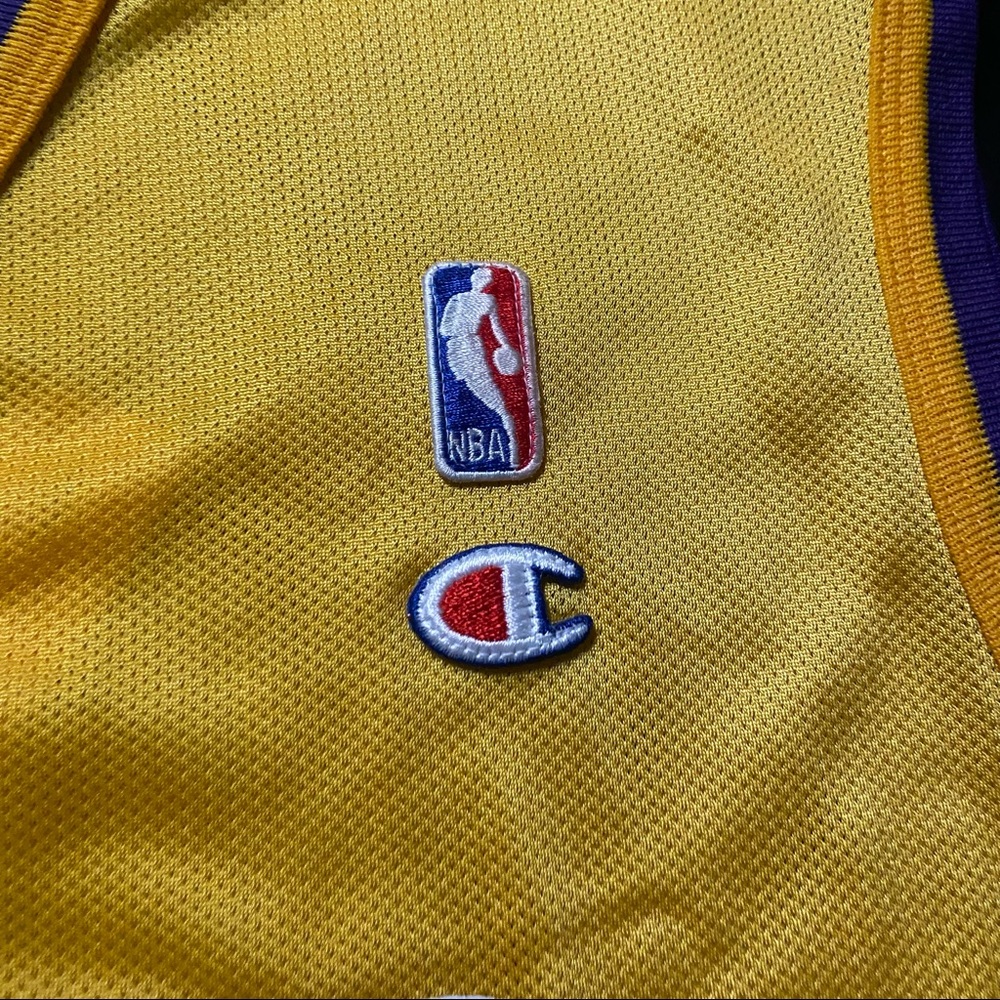 Vintage 90s Champion NBA Los Angeles Lakers Jersey 7 Isaiah Rider Size 48 Men XL - Picture 4 of 11